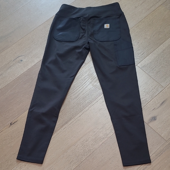 Carhartt Force Fitted Pants Women's sz 4/6 Black Midweight Utility Leggings - Picture 3 of 11